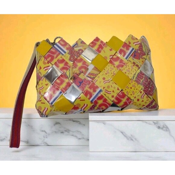 Nahui Ollin Sugar Daddy Candy Wrapper Zip Wristlet Wallet Novelty - Picture 1 of 5